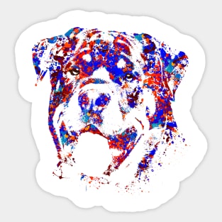 Colorful Rottweiler  - Metzgerhund Sticker